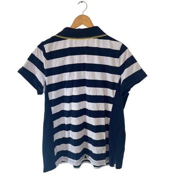 Lauren Ralph Lauren Vintage 90's Stripe Polo Shirt - Picture 2 of 8